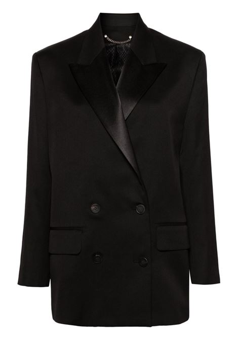 Black peak-lapels double-breasted blazer - women GOLDEN GOOSE | GWP01680P00096590100